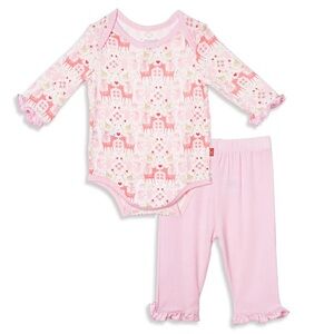 Magnetic Me Flora and Fawna Modal Magnetic Bodysuit 9-12months up to 22 lbs